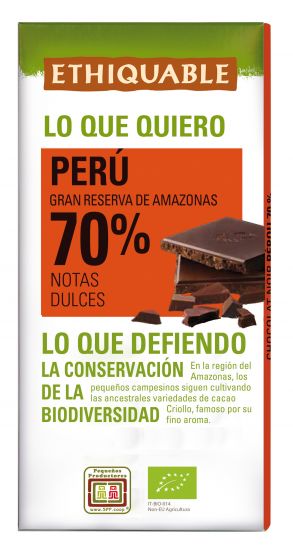 Xocolata Negra 70% Perú BIO 100 gr