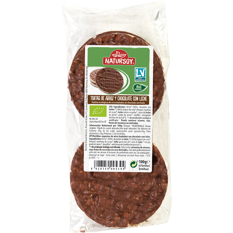 Natursoy - Coquetes d'arròs xocolata