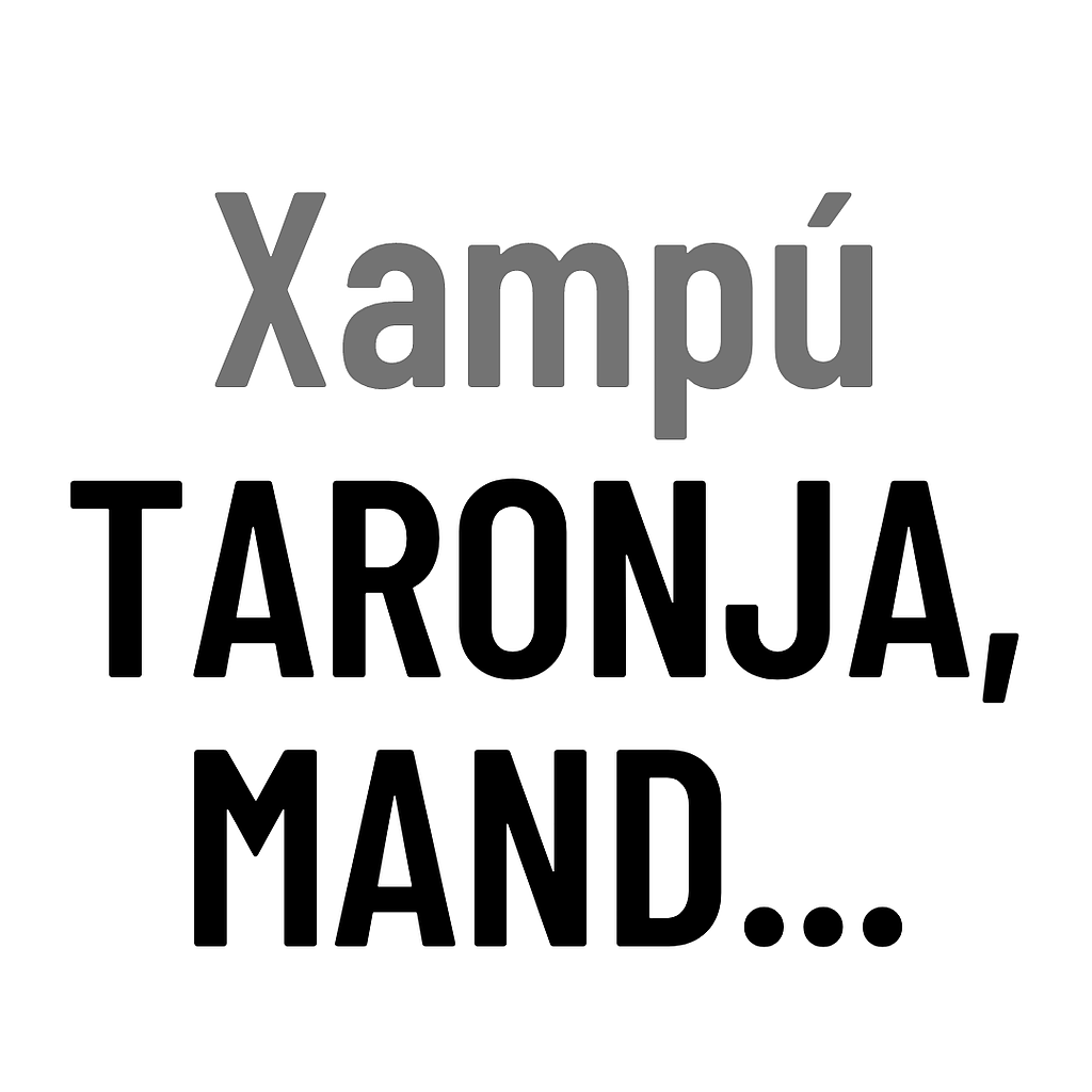 Xampú taronja, mandarina i menta  GRANEL TOT HERBA